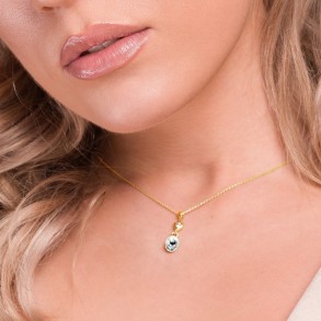 Collier Ovalan Gold Crystal 2