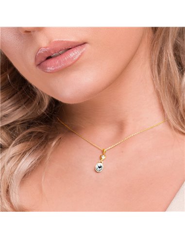 Collier Ovalan Gold Crystal