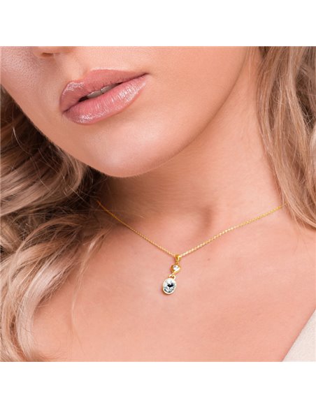 Collier Ovalan Gold Crystal