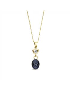 Collier Ovalan Gold Graphite