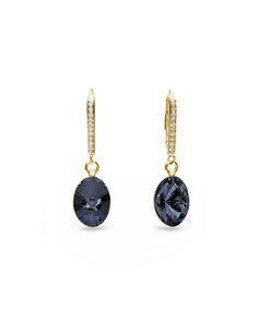 Boucles d'Oreilles Oval Chic Gold Graphite