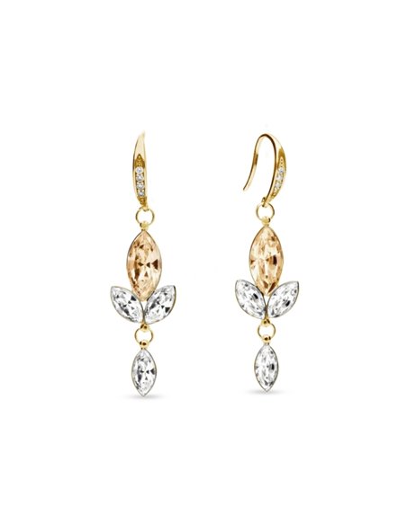 Lily Gold Earrings Light Silk