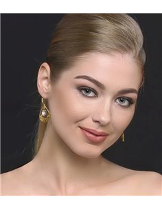 Alamosa Gold Earrings Crystal 2