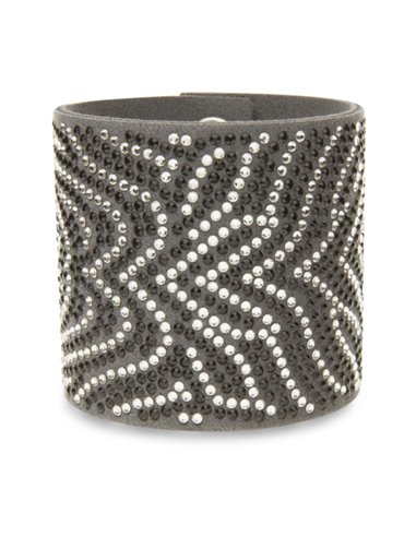 Zebra Big Bracelet Grey