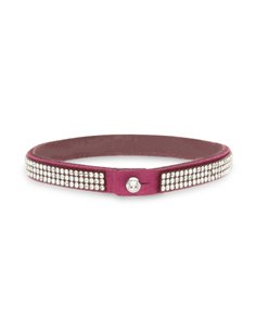 Tennis Triple Bracelet Fuchsia Crystal