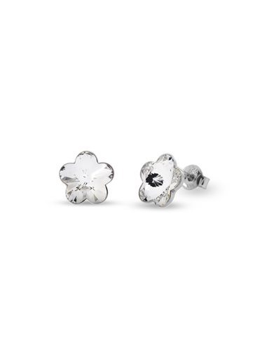 Flower Studs Earrings Crystal