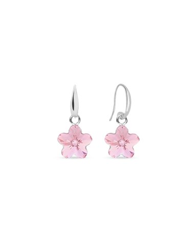 Boucles d'Oreilles Flower Light Rose
