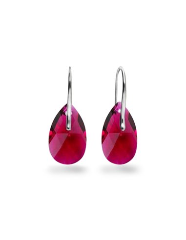 Classic Drop Earrings Ruby