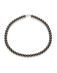 Collier Simple Pearls Bronze