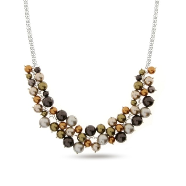 Collier Pure Pearl Small Brown