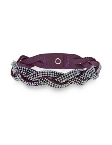 Braid Necklace Purple