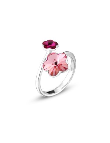 Bague Flower Light Fuchsia