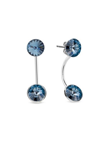 Circulo Earrings Denim Blue