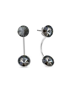 Circulo Earrings Silver Night