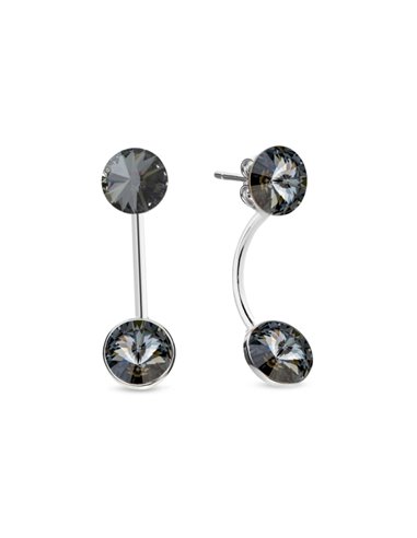 Circulo Earrings Silver Night
