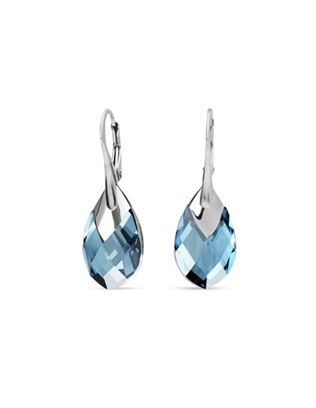 Kolczyki Silver Drop Aquamarine