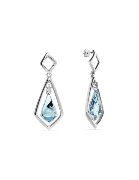 Trapeze Earrings Aquamarine