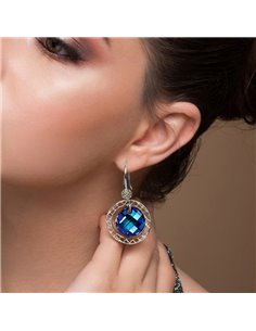 Ajour Earrings Bermuda Blue 2