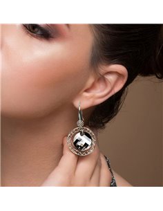 Ajour Earrings Crystal 2