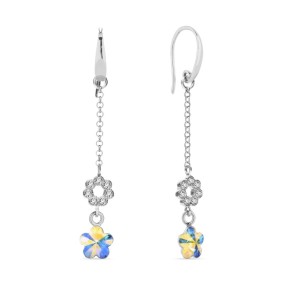Flores Earrings Aurora Borealis