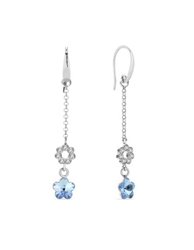 Flores Earrings Aquamarine