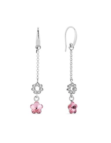 Boucles d'Oreilles Flores Light Rose
