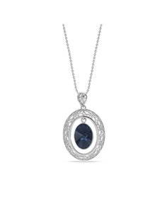 Collier Ajour Oval Grapphite