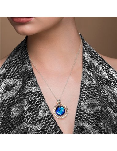 Naszyjnik Ajour Bermuda Blue