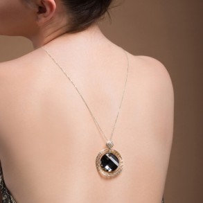 Ajour Grande Necklace Silver Night 2