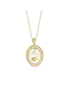Collier Ajour Oval Gold Light Grey DeLite