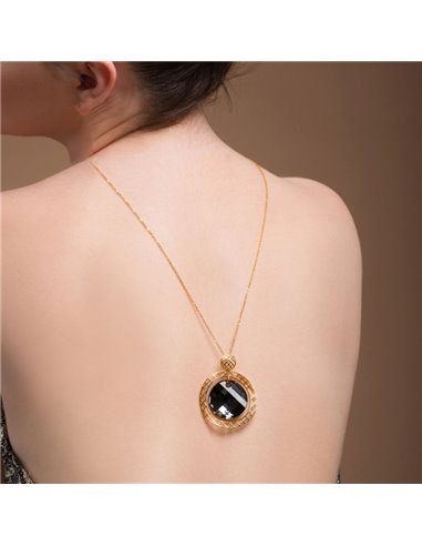 Collier Ajour Grande Gold Silver Night
