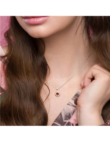 Punct Necklace Scarlet