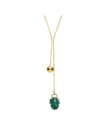 Vinber Necklace Gold Emerald