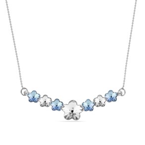 Bouquet Necklace Crystal Aquamarine