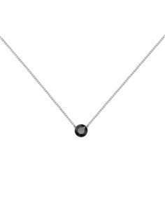 Punto Necklace Jet Hematite