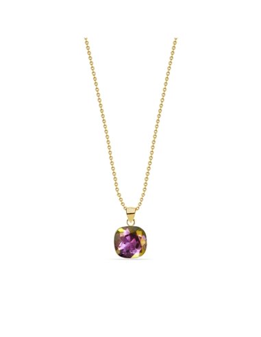 Barete Necklace Gold Lilac Shadow
