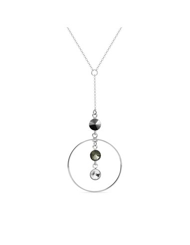 Circlet Necklace Jet Hematite