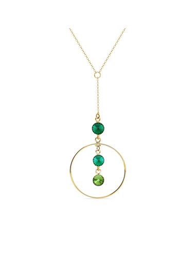 Collier Circlet Gold Emerald