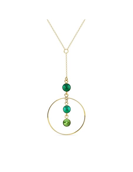 Naszyjnik Circlet Gold Emerald
