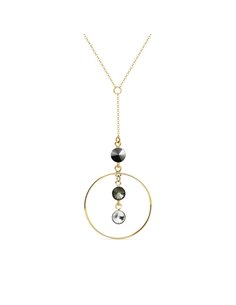 Collier Circlet Gold Jet Hematite