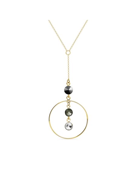 Collier Circlet Gold Jet Hematite