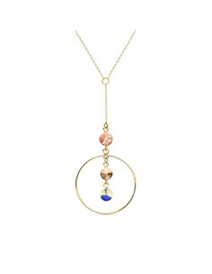 Circlet Necklace Gold Light Peach