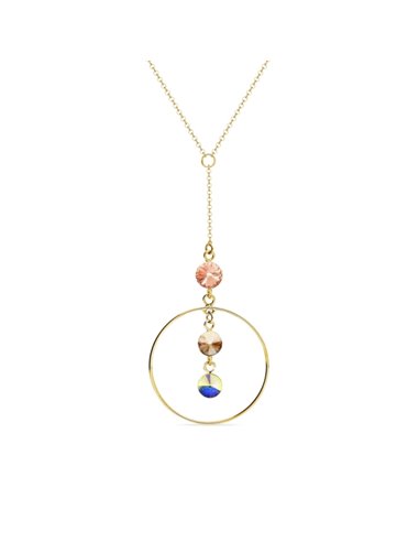 Circlet Necklace Gold Light Peach