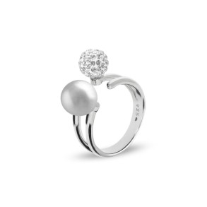 Bague Pearl Light Grey