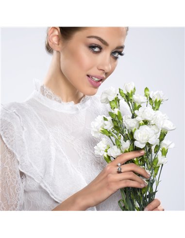 Pierścionek Pearl Light Grey