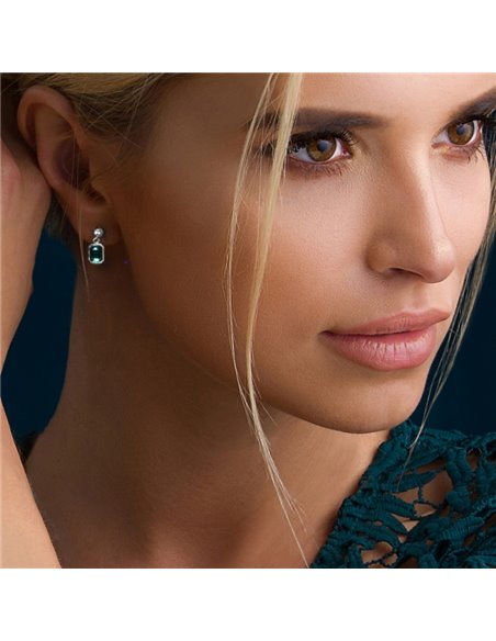 Royal Earrings Emerald