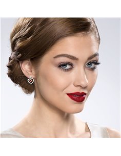 Boucles d'Oreilles Amour Light Siam 2