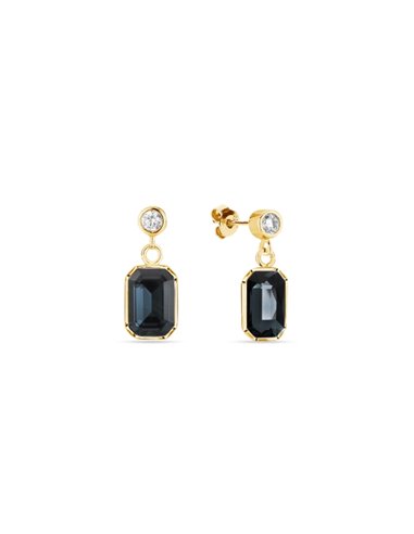 Boucles d'Oreilles Royal Graphite Gold