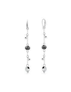 Aura Earrings Silver Night