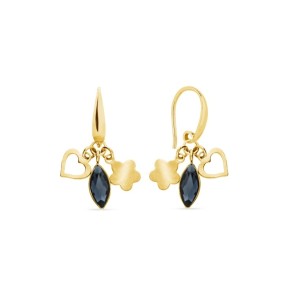Serenity Earrings Graphite Gold